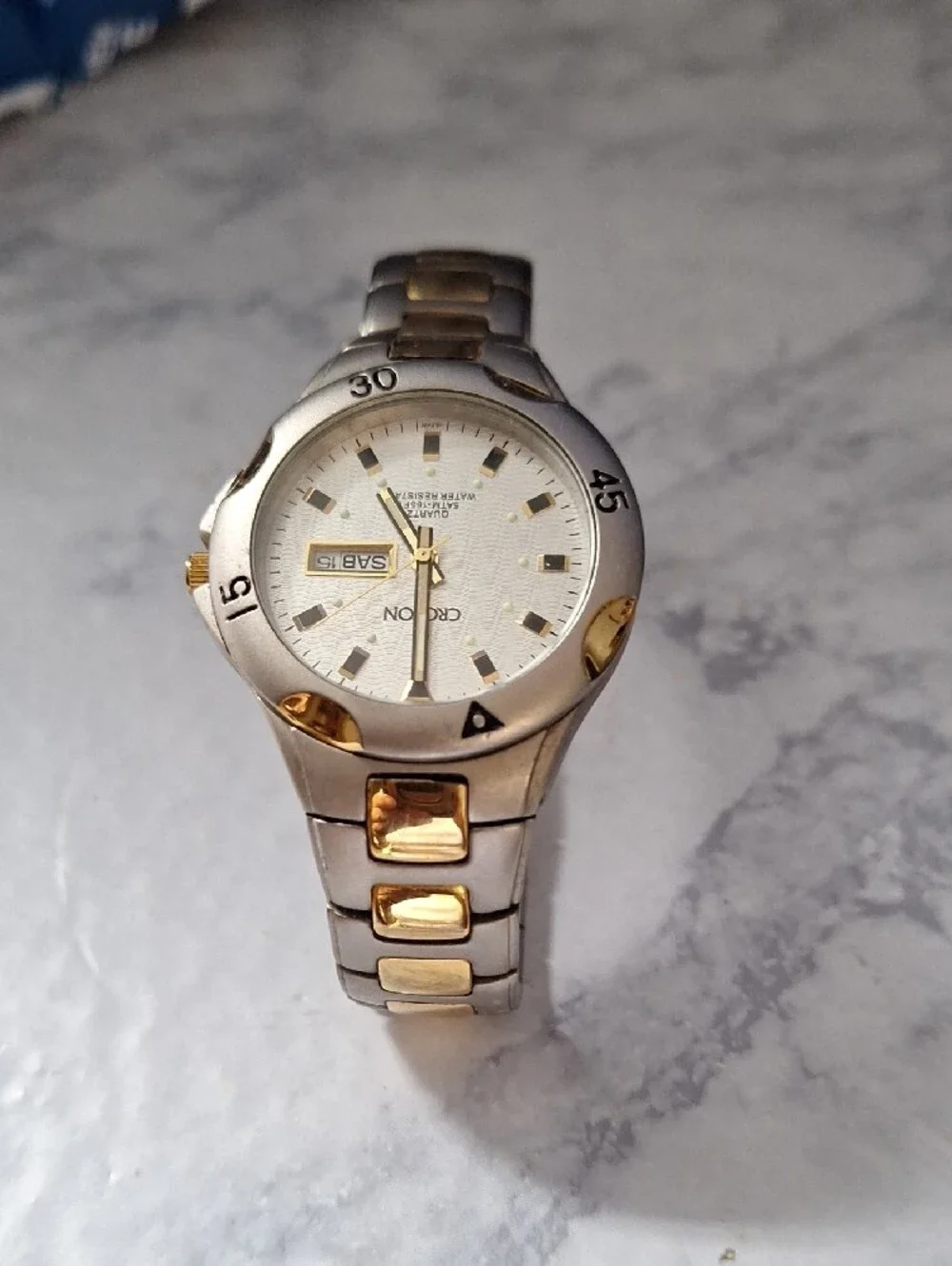 Croton Two-Tone Gold and Silver Men’s Stainless Steel Watch